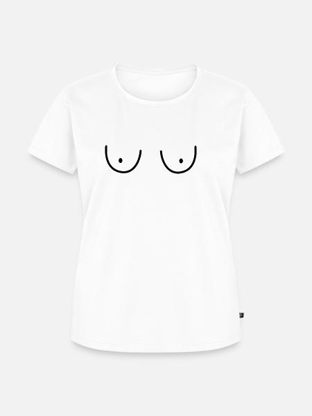 Boobs - Frauen Premium Bio T-Shirt - Weiß