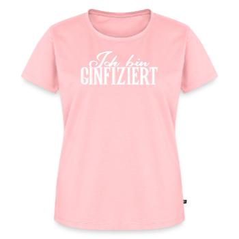 Ich bin Ginfiziert - Frauen Premium Bio T-Shirt - Rosa - Vorne - AI Model Female 172 dark (172cm)