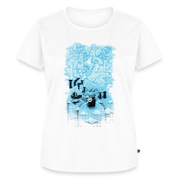 Cloud Concert - Women's Premium Organic T-shirt - white - Front - AI Model Female 172 dark (172cm)