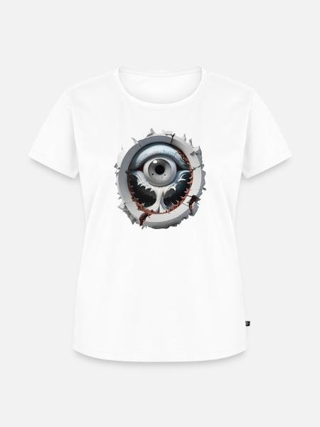 The magic eye - Frauen Premium Bio T-Shirt - Weiß