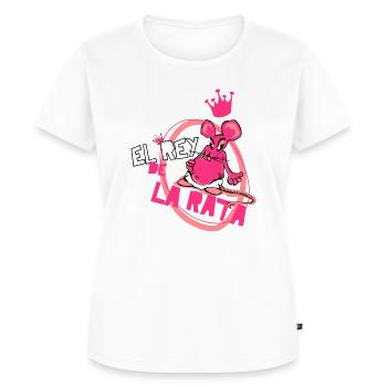 El Rey de la Rata - T-shirt Premium bio Femme - blanc - Devant - AI Model Female 172 dark (172cm)