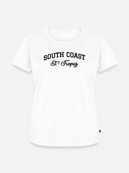 SÜDKÜSTE St-Tropez - Frauen Premium Bio T-Shirt - Weiß
