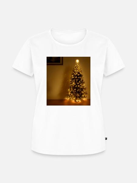 Christbaum - Frauen Premium Bio T-Shirt - Weiß