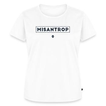 Misanthrop - Frauen Premium Bio T-Shirt - Weiß - Vorne - AI Model Female 172 dark (172cm)