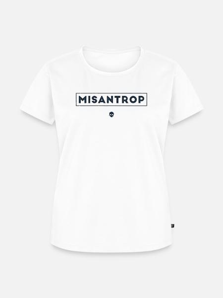 Misanthrop - Frauen Premium Bio T-Shirt - Weiß