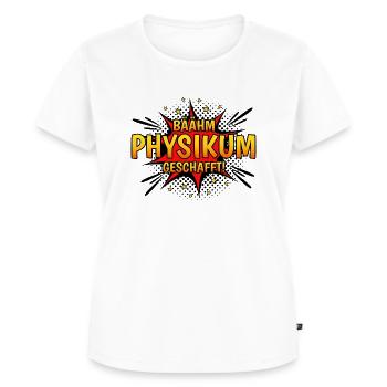 Physikum geschafft!!! Medizinstudent Universität - Frauen Premium Bio T-Shirt - Weiß - Vorne - AI Model Female 172 dark (172cm)