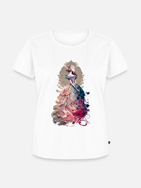 Lady Flower - Frauen Premium Bio T-Shirt - Weiß