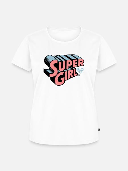 Supergirl Logo Original - Frauen Premium Bio T-Shirt - Weiß