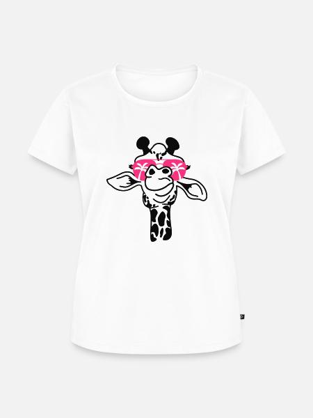 summer giraffe - Frauen Premium Bio T-Shirt - Weiß