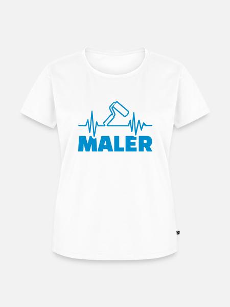 Maler - Frauen Premium Bio T-Shirt - Weiß