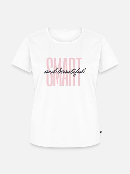 Smart and beautiful - Women's Premium Organic T-shirt - white