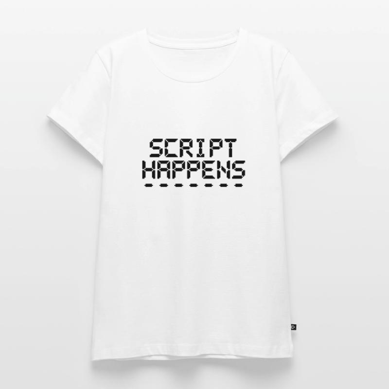 Le script de programmation informatique se produit Programmeur T-shirt Premium bio Femme