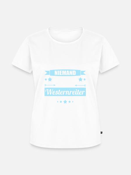 Westernreiter - Frauen Premium Bio T-Shirt - Weiß