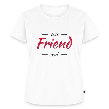 Best friend ever - T-shirt Premium bio Femme - blanc - Devant - AI Model Female 172 dark (172cm)
