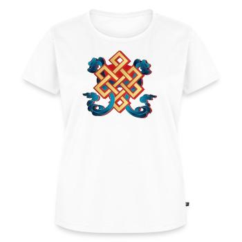 Buddhismus - Frauen Premium Bio T-Shirt - Weiß - Vorne - AI Model Female 172 dark (172cm)