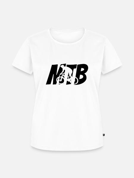 MTB Mountainbike - Frauen Premium Bio T-Shirt - Weiß