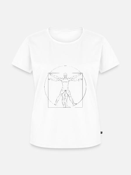 homo vitruvianus - Frauen Premium Bio T-Shirt - Weiß