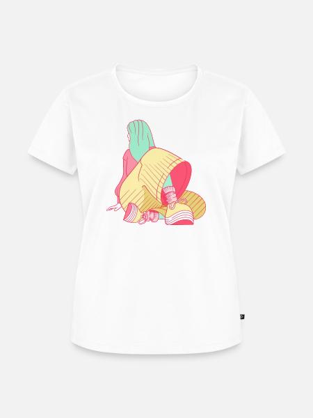 Madame Bigpants - Frauen Premium Bio T-Shirt - Weiß
