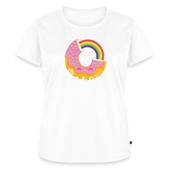 Donut - filled with magic - Frauen Premium Bio T-Shirt - Weiß - Vorne - AI Model Female 172 dark (172cm)