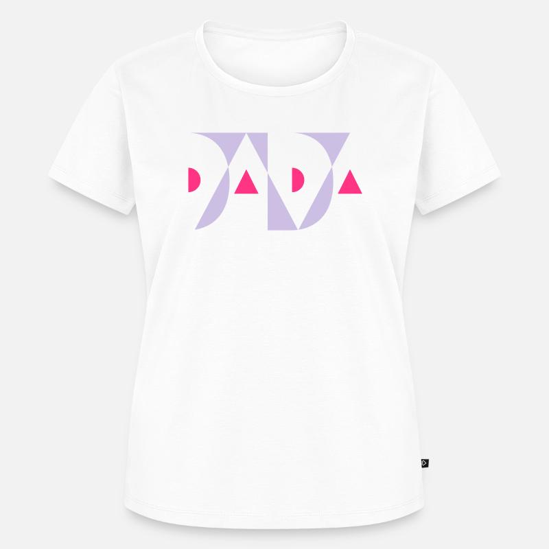 DADA avec sélection de couleurs - T-shirt Premium bio Femme - blanc