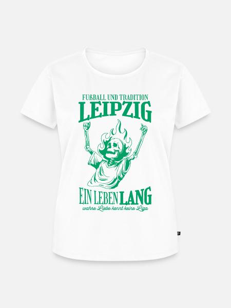 Leipzig Tradition Fußball Geschenk - Frauen Premium Bio T-Shirt - Weiß