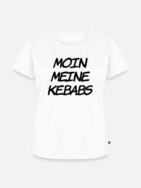 Moin meine Kebabs - Frauen Premium Bio T-Shirt - Weiß