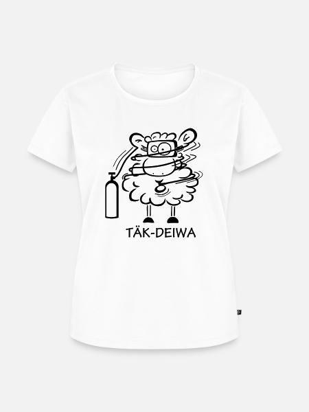 Tek-Diver - Frauen Premium Bio T-Shirt - Weiß