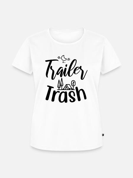 Trailer Trash - Frauen Premium Bio T-Shirt - Weiß