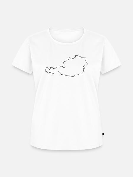 Österreich Silhouette - Frauen Premium Bio T-Shirt - Weiß