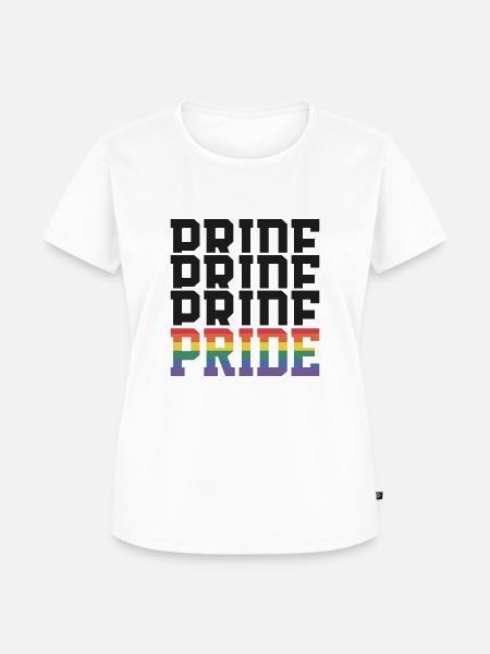 Pride Regenbogen Gay Pride - Frauen Premium Bio T-Shirt - Weiß