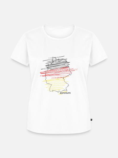 Farbspiel Deutschland von Oststruppi - Frauen Premium Bio T-Shirt - Weiß