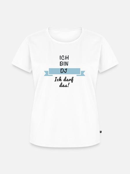 DJ Discjockey - Frauen Premium Bio T-Shirt - Weiß