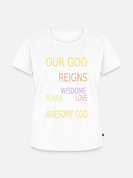 Awesome God - Frauen Premium Bio T-Shirt - 