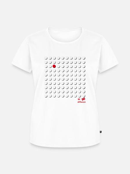BE different - Frauen Premium Bio T-Shirt - Weiß