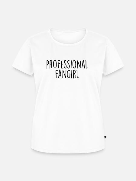 professionelle fangirl - Frauen Premium Bio T-Shirt - Weiß