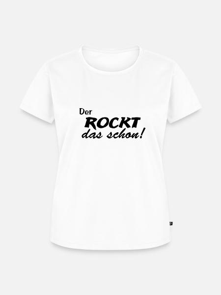 Der Alt rockt! - Frauen Premium Bio T-Shirt - Weiß