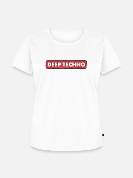 Deep Techno - Frauen Premium Bio T-Shirt - Weiß