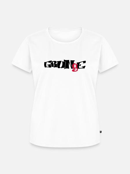 grunge_logo - Frauen Premium Bio T-Shirt - Weiß