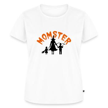 Spooky MOMSTER Chemise Maman Sorcière Halloween - T-shirt Premium bio Femme - blanc - Devant - AI Model Female 172 dark (172cm)