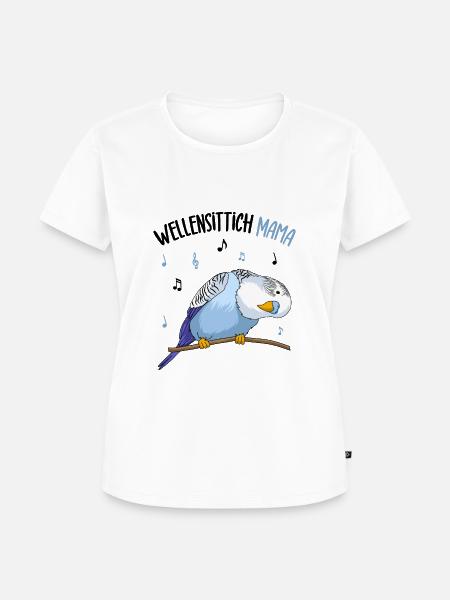 Wellensittich - Frauen Premium Bio T-Shirt - Weiß
