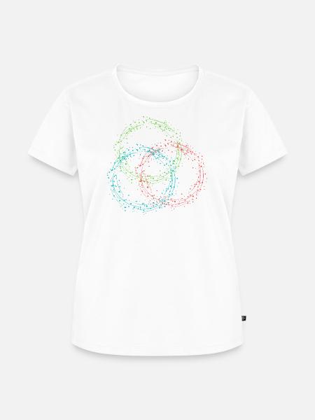 Circles - Frauen Premium Bio T-Shirt - Weiß
