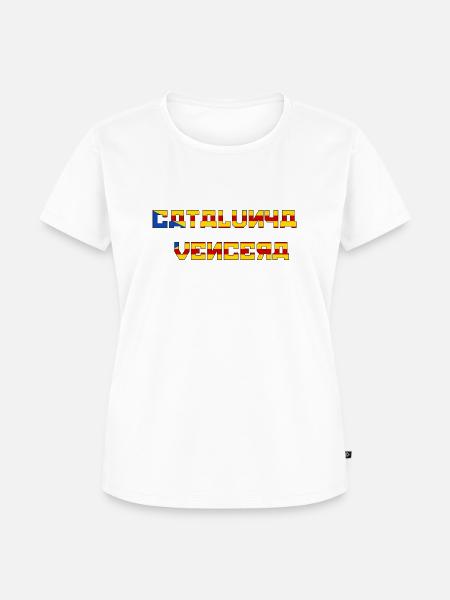 Katalonien wird gewinnen - Frauen Premium Bio T-Shirt - Weiß