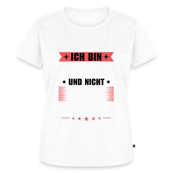 Ich bin Dreher und nicht Gott - Frauen Premium Bio T-Shirt - Weiß - Vorne - AI Model Female 172 dark (172cm)