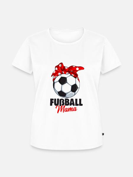 Fußball Mama - Frauen Premium Bio T-Shirt - Weiß