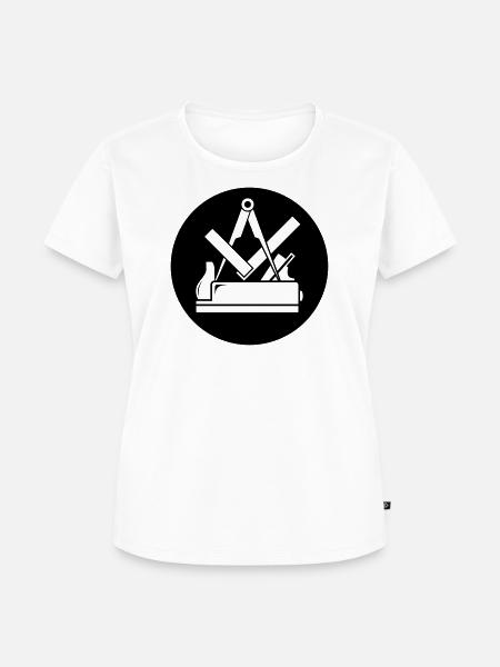Zunftzeichen Tischler - Frauen Premium Bio T-Shirt - Weiß