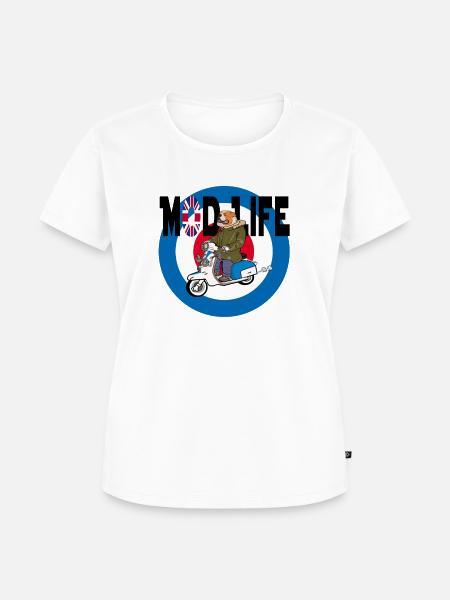 Mod Leben - Frauen Premium Bio T-Shirt - Weiß