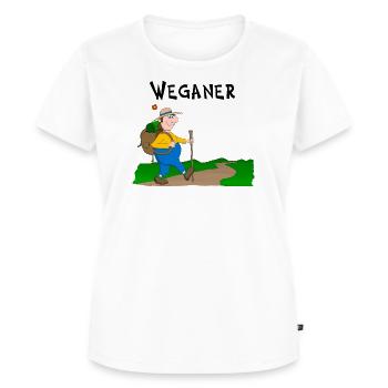 Wanderlust - Frauen Premium Bio T-Shirt - Weiß - Vorne - AI Model Female 172 dark (172cm)