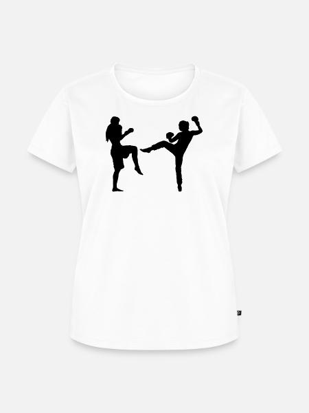 fight_girls - Frauen Premium Bio T-Shirt - Weiß