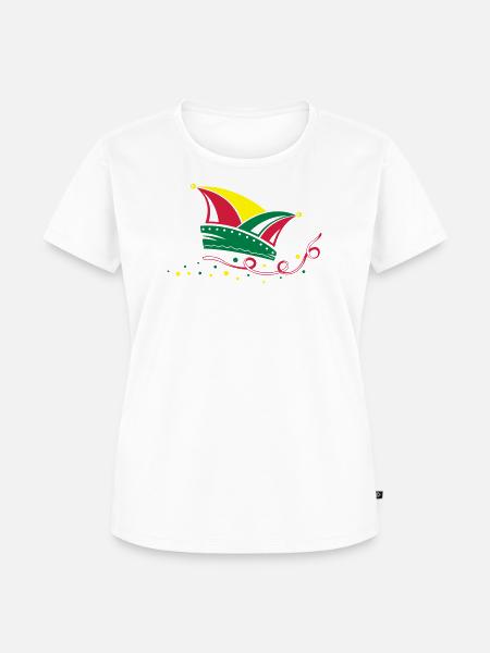 Narrenkappe Karneval Fasching - Frauen Premium Bio T-Shirt - Weiß