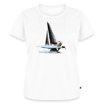 catamaran - T-shirt Premium bio Femme - blanc - Devant - AI Model Female 172 dark (172cm)